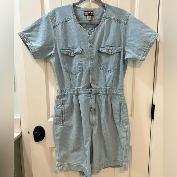 Gloria Vanderbilt- Denim Romper - Picture 1 of 6